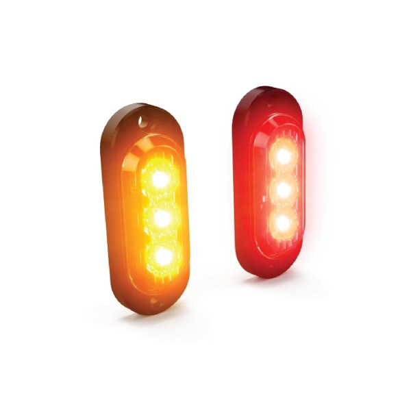 Denali DENALI T3 Modular Switchback Signal Pods | Rear - Red/Amber